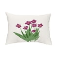 thumbnail image 1 of Simply Daisy, 14" x 20" Pretty Little Flower Purple Floral Decorative Outdoor Pillow, 1 of 1