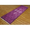 thumbnail image 4 of Casavani Hand Block Printed Purple Cotton Living & Dining Room Carpet Outdoor Patio Rug 9x15 feet, 4 of 7