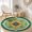 Color 4, variant on SPXUBZ Velvet Round Area Rug Mint Green Teal Floral Garden Circular Floor Mat Soft Non-Slip Accent Carpet for Living Room Bedroom Vintage Boho Home Decor Throw Rug