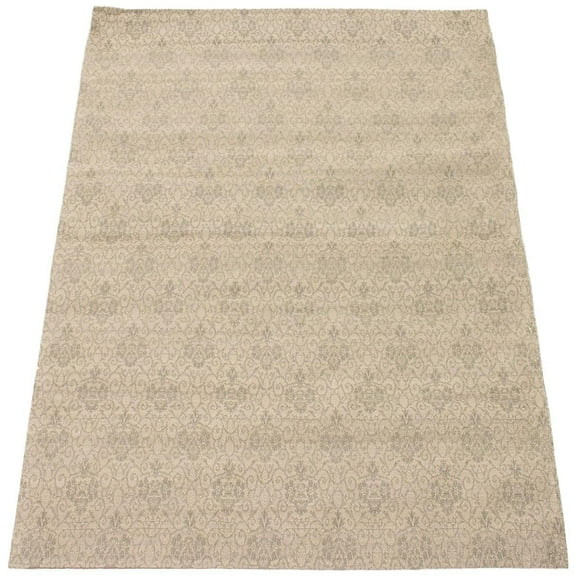 ECARPETGALLERY Tapis Fait à la Main pour Salon, Salle à Manger et Chambre à Coucher Transitionnel Collection Collage 4'9" x 6'9" en Gris