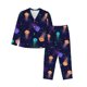 thumbnail image 1 of Fotbe Sea Jellyfish Conjunto de Pijama de Manga Larga para Mujer con Estampado, Ropa de Dormir de 2 Piezas, Conjunto de Casa Suave y Cómodo con Bolsillos-Medium, 1 of 7