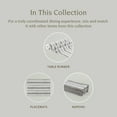thumbnail image 4 of over&back Woven Striped Cloth Napkins - Washable Napkins Set for Mixing, Matching, and Creating a Custom Home Decor Tablescape - Grey, 4 of 11