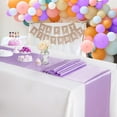 thumbnail image 6 of Lavender Table Runner Satin Table Runners Light Purple Table Runner Silk Smooth Fabric for Wedding Party Birthday Table Decorations 5 Packs 12x108 inch, 6 of 6