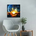 thumbnail image 5 of FANNA Galaxy in Hand Universe Planet Starry Sky Wall Hanging Cosmic Outer Space  20x20in, 5 of 5