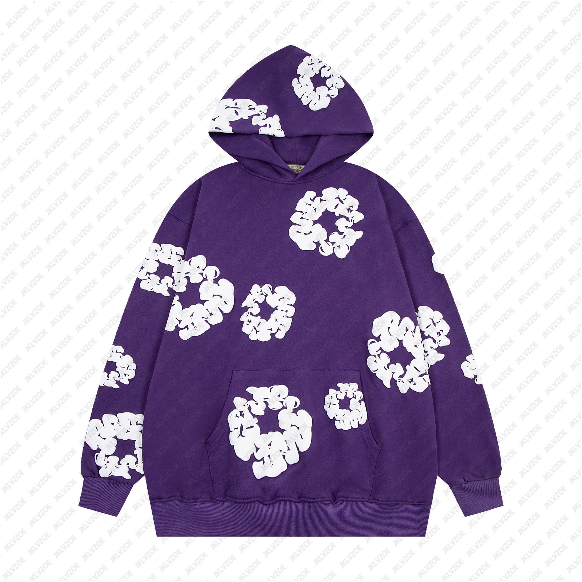 トップス archive retro wolf sweat y2k purple Y2K Purple Full Zip Hoodie