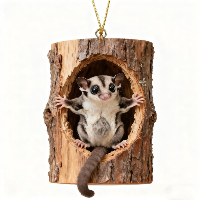 Decoraciones Del Árbol de Navidad Animales Del Bosque Acrílico Lindo Navidad Ornamentos Colgantes para la Familia Ornamentos Del Árbol de Navidad