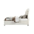 thumbnail image 4 of Acme Jaqueline Eastern King Bed Gray Linen & Antique White Finish, 4 of 5