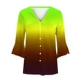 thumbnail image 4 of Babysbule Womens Cardigans Fashion Woman 3/4Sleeve T-Shirt Open Front Cardigan Outerwear Printing Blouse Coat Tops Women's Top Blouse, 4 of 5