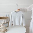 thumbnail image 5 of Teen Girls Shirts Long Sleeve Henley T Shirts Button Up Slim Fit Tops Basic Tees Round Neck Ribbed Knit Shirts Girls Fall Winter Clothes Size 11-12T, 5 of 6