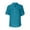 Blue, variant on Women's Cotton Blend Tops V Neck Button down Summer Short Sleeve Shirts Casual Soft Comfortable Blouses (XL, Yellow)