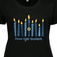 thumbnail image 4 of Inktastic Peace Light Hanukkah Women's Plus Size T-Shirt, 4 of 5