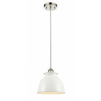 Innovations 516-1P-PN-M14-W Adirondack 1 Light Mini Pendant part of the Ballston Collection, Polished Nickel
