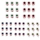 thumbnail image 1 of Halloween Eyeballs-shaped Wall Decals, 5pcsRealistic PVC Scary Eyeballs Window Decal Wall Stickers For DIY Home Bathroom Indoor Hallowmas Decoration, 1 of 8