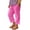 Hot Pink, variant on CPNG Girls Daily Casual Baggy Solid Color Pants Teen Girls Straight Soft Pants Loose Pockets Elastic Waist Pants(Khaki,4-5 Years)