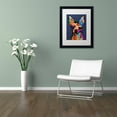 thumbnail image 3 of Trademark Fine Art "Chihuahua Dog Blue" Canvas Art by Michael Tompsett, White Matte, Black Frame, 3 of 4