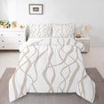 thumbnail image 2 of Erosebridal Ensembles de Couettes Abstraites Format Simple pour Ados, Couettes et Duvets à Rayures Géométriques, Insert de Couette Réversible Minimalisme Moderne, Décoration de Chambre Légère, 2 Pcs, 2 of 8