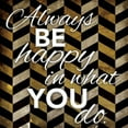 thumbnail image 2 of Grey, Jace 15x15 Black Ornate Wood Framed with Double Matting Museum Art Print Titled - Always Be Happy, 2 of 4