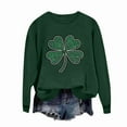 thumbnail image 3 of HAiming St Patricks Day Sweatshirt for Women Long Sleeve T-Shirts Crewneck Shamrock Printed Pullover Tops, 3 of 7