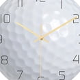 thumbnail image 3 of Advancent Reloj de pared Funcionamiento silencioso Funciona con pilas Casa Comedor Decoración Decoración del hogar forma de golf, 3 of 6