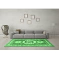 thumbnail image 3 of Ahgly Company Indoor Rectangle Geometric Emerald Green Traditional Area Rugs, 5' x 8', 3 of 4