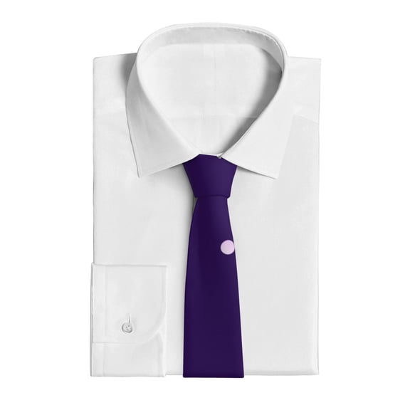 Uemuo Crystal Purple Snowflake Pattern Men's Necktie Classic Silk Tie Woven Jacquard Neck Ties Business Necktie Gift for Men