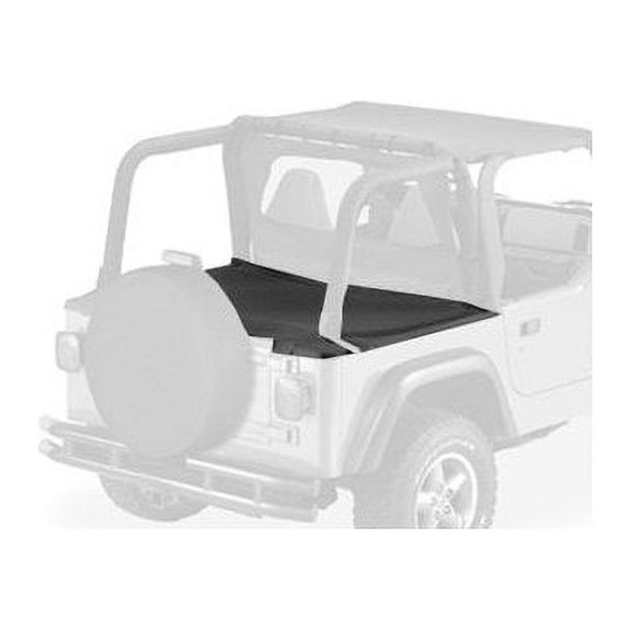 Bestop 90020-15 Jeep Wrangler with Factory Hardtop Removed Duster Deck Cover, Black Denim Fits select: 1997-2002 JEEP WRANGLER / TJ