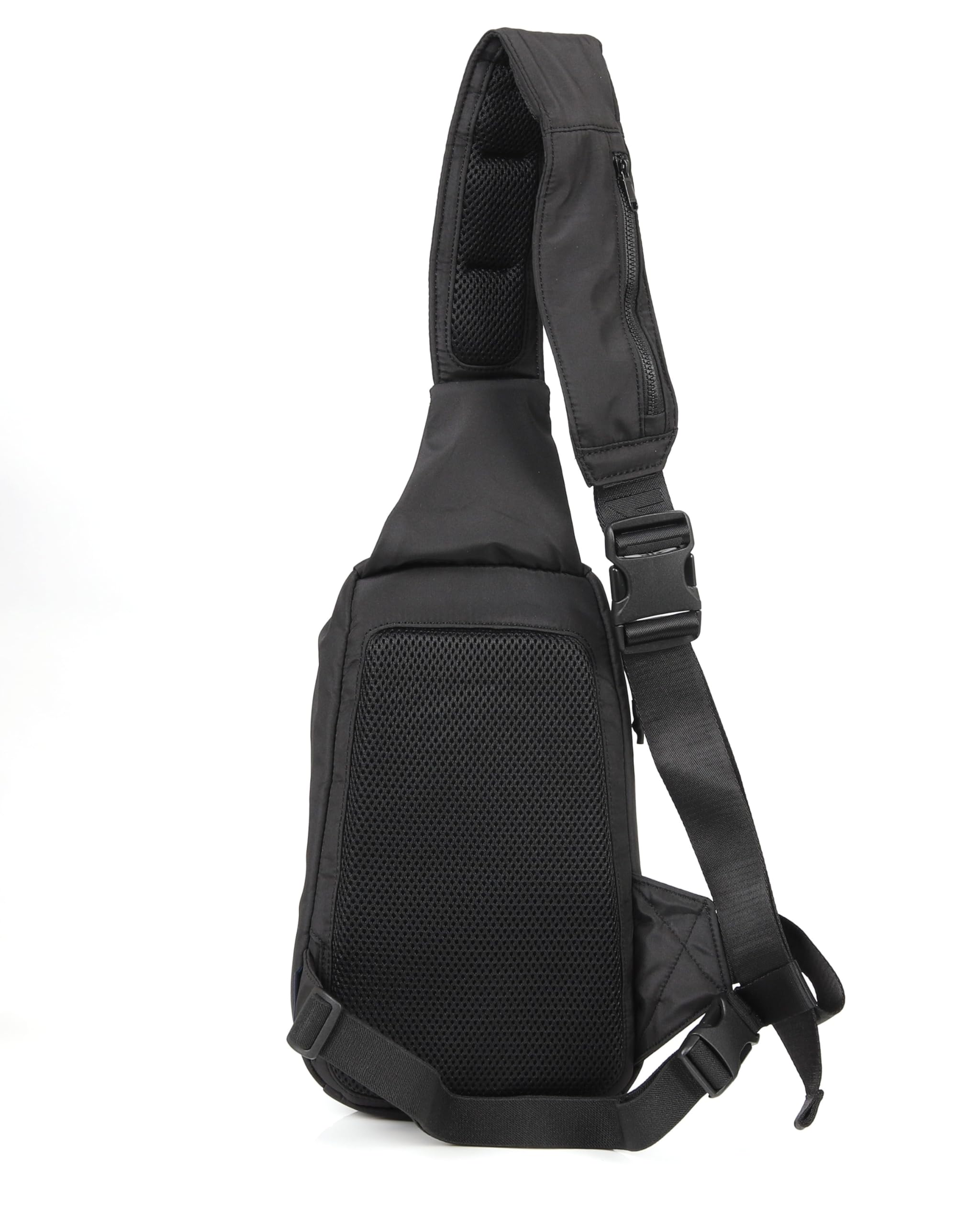 ZIMEGO Tactical Fanny Pack and Crossbody Bag - Utility Sling Bag for Travel and Outdoor, Black