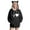 Black, variant on ZZwxWA Womens Long Sleeve Hoodies Fall Winter Football Love Heart Print Sweatshirts Trendy Drawstring Cute Cat Ears Pullover Tops