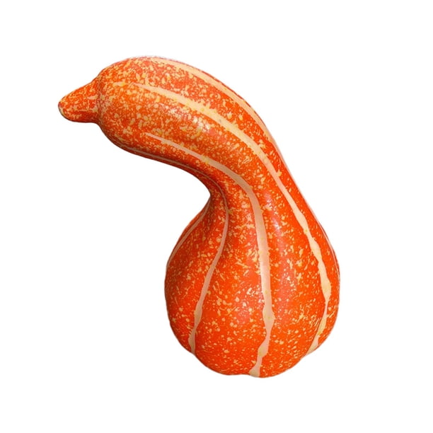Calabaza Artificial/calabaza de espuma/calabaza de simulación artesanal DIY/calabaza decorativa de para fiesta estante de decoración de naranja largo