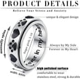 thumbnail image 2 of YAZI Stainless Steel Spinner Rings Fidget Band Rings Moon Star Flower Butterfly Anxiety Rings for Women Men, 2 of 13