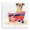 Sandy Dog Beach Bag, variant on Stupell Industries Coastal Sandy Dog in Sunglasses Black Floating Frame Canvas Art, 18 x 18, by Geoff Allen