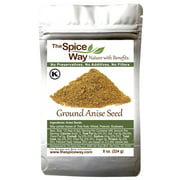The Spice Way Premium Anise Seeds - Ground seeds ( 8 oz ) also called Aniseed. Used for baking bread, cooking and even tea.