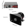 thumbnail image 2 of 200W 9-Tone Car Loud Warning Alarm Professional Emergency Siren Horn Kit Electronic PA System with Handheld Microphone 12 V for Car Truck, 2 of 5