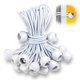 thumbnail image 4 of Cuerdas de 7,8 pulgadas, 50 Uds., bolas de cuerda elástica para lona blanca, cuerdas de amarre para toldo de alta resistencia para Camping, refugio, carga, pantalla de proyector, postes de tienda, 4 of 5