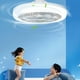thumbnail image 4 of Luz LED para ventilador de techo con control remoto | Base de tornillo E27 | Iluminación y circulación de aire 2 en 1 | 3 opciones de velocidad | Función de temporizador | Aromaterapia ajustable, 4 of 7