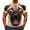 A01-Khaki, variant on bravefron Men's 3D Animal Graphic T-Shirt Short Sleeve Casual TeeShort Sleeve Tshirts Novelty Streetwear Tops Trendy Summer Shirt for Men
