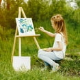 thumbnail image 1 of OULII 12Pcs Small Square Canvas Panels with Cotton for Hobbyists White Sketching, 1 of 6