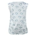 thumbnail image 5 of Wycnly Tank Top for Women Feather Print Summer Round Neck Sleeveless T Shirts Plus Size Fashion Lace Patchwork Lightweight Tunic Vest Blouses White xxl Clearance Under $5, 5 of 5