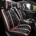 thumbnail image 6 of OTOEZ Universal PU Car Seat Covers 5 Seats Full Set, 5D Luxury Leather Front Rear Back Protector Cushion Fully Covered, 6 of 11