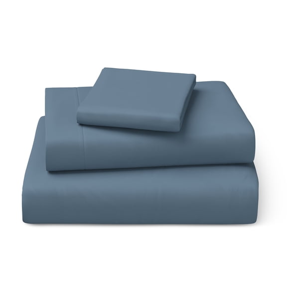 Mainstays Kids Microfiber Bed Sheet Set, Twin, Blue, 3 Pieces
