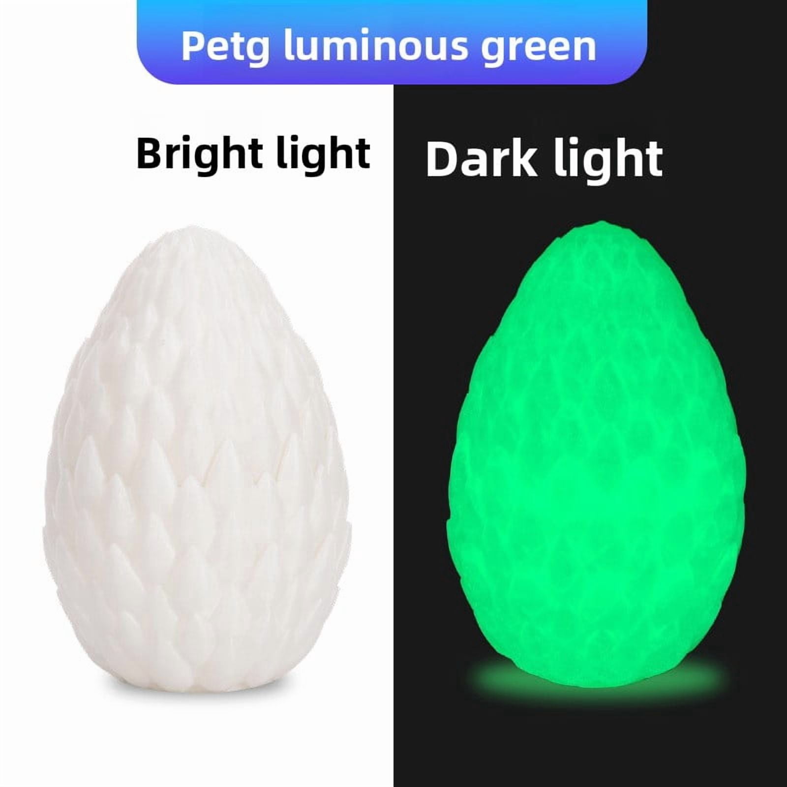 Luminous PETG 3D Printer Filament 1.75mm High Strength PETG Filament 1kg Spool Glow in The Dark 3D Printing Material  Low Warp Shatterproof for Most FDM 3D Printers