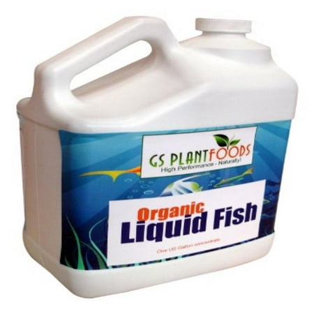 Organic Natural Liquid Fish Garden Soil Health Supplement Fertilizer for Vegetable Plants, Flower Plants - 1 Gallon of