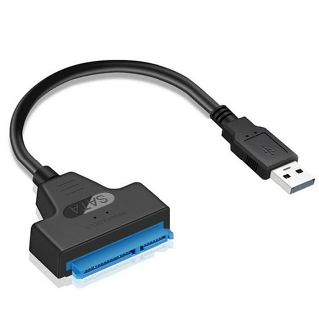 Matsuzay Cables USB 2,5 de 22 pines con luz LED, disco duro, convertidor externo portátil, soporte electrónico, cable de oficina Juegos de teclado y mouse para computadora USB 3.0