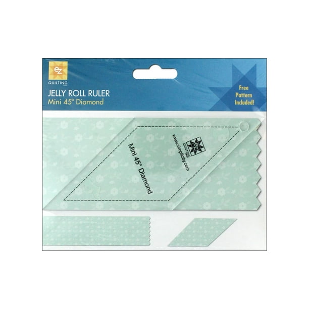 EZ Quilting Acrylic 45 Degree Mini Diamond Ruler