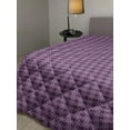 thumbnail image 2 of Flowers Down Alternative Comforter, Floral Theme Blooming Orchids Pattern with Leaves Natural Art, Microfiber Quilt for All Season, 5 Sizes, Violet Peach, by Ambesonne, 2 of 3