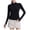 Black, variant on 2025 New Slim Yoga Jacket Nylon Sun Protective Clothing Sun Shirt Upf 50 Long Sleeve Women
