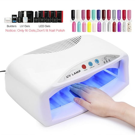 Professional Toe Drying Nails Nail 54w With For Gel Uv Setting Quick Dryer Lamp And Led Timer Qiilu Fanamp; Curing Polish BexCod