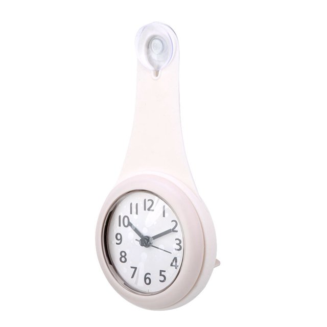 Clock,Fashionable Waterproof Hanging Bathroom Kitchen Clock Waterproof Clock Built for the Future