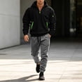 thumbnail image 4 of Aofany Mens Tracksuit 2 Piece Set, Hooded Sweatshirt Running Jogging Pants Suits, Winter Outdoor Sports Casual Outfits, 4 of 6