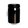thumbnail image 3 of Airtight Light-Proof Coffee Canister with Sealed Lid Dark Food Storage Container for Coffee Tea Dry Goods Kitchen, 3 of 7